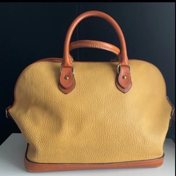 Dooney and Bourke Palomino Leather Norfolk Travel Luggage Bag Carry On - Picture 4 of 16